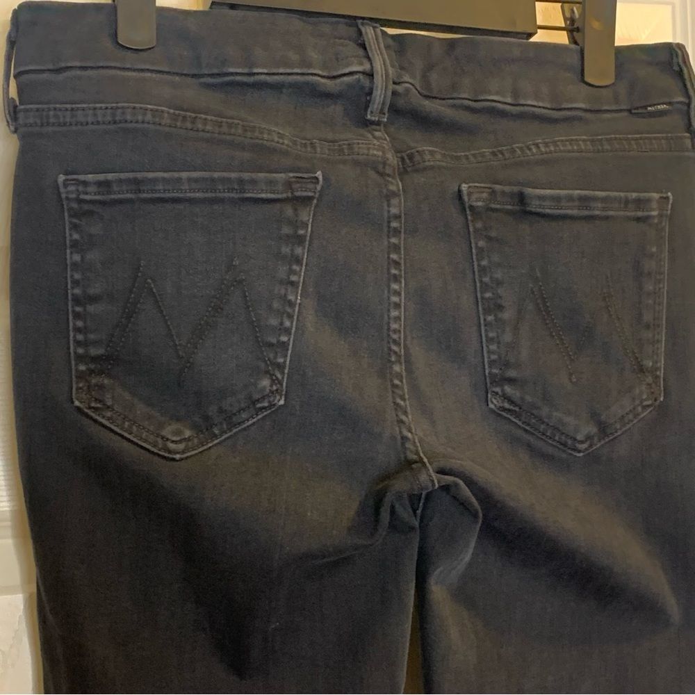 MOTHER The Looker Ankle Fray in BlackBird Size 28 - Picture 9 of 16